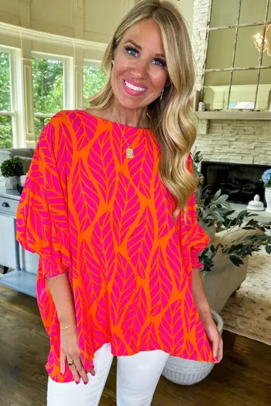 Island Breeze Puff Sleeve Blouse-3