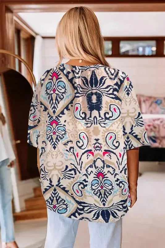 Modern Muse Notched Blouse-1