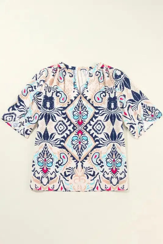 Modern Muse Notched Blouse-2